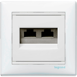 774231 Розетка компьютерная 2хRJ45 Legrand Valena белая (механизм) 774231 Розетка компьютерная 2хRJ45 Legrand Valena белая (механизм)